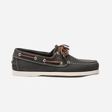 Load image into Gallery viewer, Men's Boat Shoes Leather Nubuck Marine