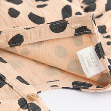 Load image into Gallery viewer, Tan Brown Leopard Print Baby Bloomer Romper with Tights Set (0mths-18mths)