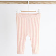 Load image into Gallery viewer, Pink Knitted Baby Jumper & Leggings Set (0mths-18mths)