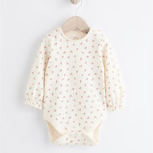 Load image into Gallery viewer, Pink Embroidered Baby Corduroy Pinafore 100% Cotton Dress With Tights (0mths-18mths)
