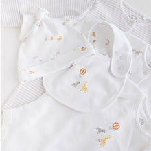 Load image into Gallery viewer, White Cotton Baby 5 Piece Set (0-6mths)