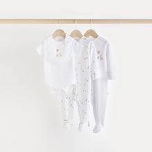 Load image into Gallery viewer, White Cotton Baby 5 Piece Set (0-6mths)