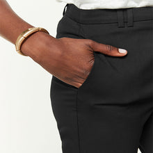 Load image into Gallery viewer, Black Tailored Slim Trousers