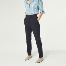 Load image into Gallery viewer, Navy Tailored Slim Trousers