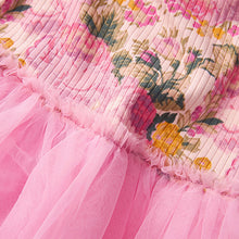 Load image into Gallery viewer, Pink Rib Mesh Jersey Dress