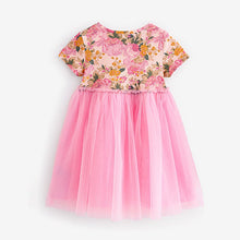 Load image into Gallery viewer, Pink Rib Mesh Jersey Dress