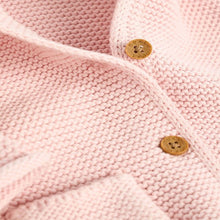Load image into Gallery viewer, Pink Knitted Baby Cardigan (0mths-18mths)