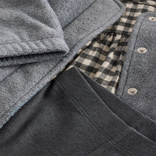Load image into Gallery viewer, Grey Gingham 100% Cotton Dress, Jacket And Leggings Set (3mths-6yrs)