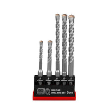 Load image into Gallery viewer, SDS Plus Drill Bit set(5Pcs)-Plastic Box