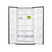 Load image into Gallery viewer, SHARP SIDE BY SIDE SJ-X645-BK3 BLACK FRIDGE