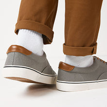 Load image into Gallery viewer, Grey Classic Canvas Pumps