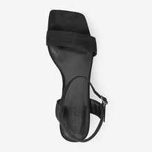 Load image into Gallery viewer, Black Forever Comfort® Simple Block Heel Sandals