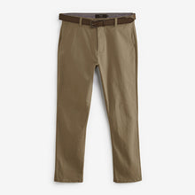 Load image into Gallery viewer, Stone Belted Soft Touch Chino Trousers