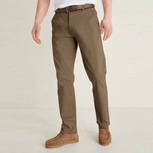 Load image into Gallery viewer, Stone Belted Soft Touch Chino Trousers