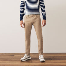 Load image into Gallery viewer, Tan Light Slim Fit Coloured Stretch Jeans