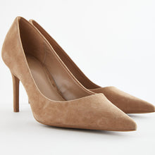 Load image into Gallery viewer, Camel Standard/Wide Fit Forever Comfort® Leather Mid Court Shoes