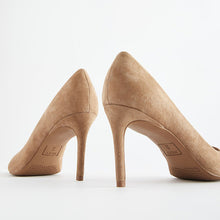 Load image into Gallery viewer, Camel Standard/Wide Fit Forever Comfort® Leather Mid Court Shoes