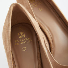 Load image into Gallery viewer, Camel Standard/Wide Fit Forever Comfort® Leather Mid Court Shoes