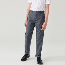 Load image into Gallery viewer, Charcoal Grey Regular Fit Stretch Chino Trousers (3-12yrs)