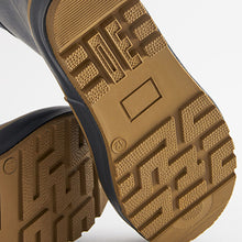 Load image into Gallery viewer, Navy Blue Thinsulate™ Warm Lined Cuff Wellies (Older Boys)