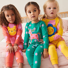 Load image into Gallery viewer, Multi Bright 3D Character Pyjamas 3 Pack (9mths-8yrs)