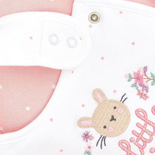 Load image into Gallery viewer, Pink/White Little Sister Baby Bibs 2 Pack