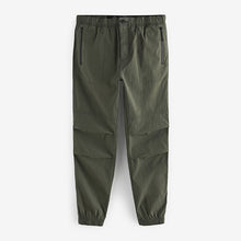 Load image into Gallery viewer, Khaki Green Stretch Cargo Joggers