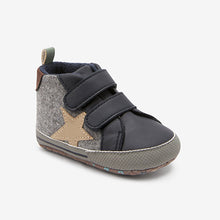 Load image into Gallery viewer, Grey Pram Two Strap Baby Boots (0-24mths)