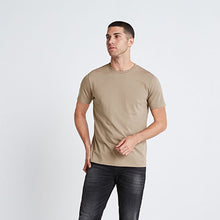 Load image into Gallery viewer, Brown Essential Crew Neck T-Shirt