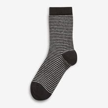 Load image into Gallery viewer, Blue Camouflage/Stripes 7 Pack Cotton Rich Socks (Older Boys)