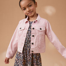 Load image into Gallery viewer, Pink Denim Heart Western 100% Cotton Jacket