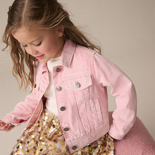 Load image into Gallery viewer, Pink Denim Heart Western 100% Cotton Jacket
