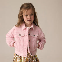 Load image into Gallery viewer, Pink Denim Heart Western 100% Cotton Jacket