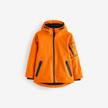 Load image into Gallery viewer, Orange Waterproof Fleece Lined Coat (3-12yrs)