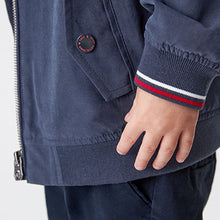 Load image into Gallery viewer, Navy Blue Harrington Jacket (3mths-5yrs)