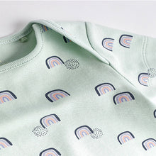 Load image into Gallery viewer, Pink/Purple Baby Short Sleeve 100% Cotton Bodysuits 5 Pack