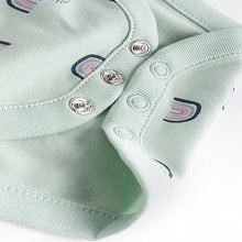 Load image into Gallery viewer, Pink/Purple Baby Short Sleeve 100% Cotton Bodysuits 5 Pack