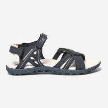 Load image into Gallery viewer, Women's flat sandals navy TREKKER