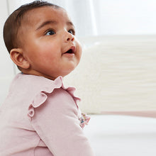 Load image into Gallery viewer, Lilac Purple Baby Velour Sleepsuit (0-18mths)