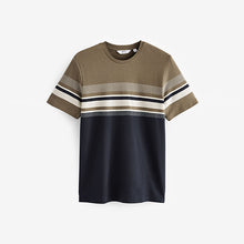 Load image into Gallery viewer, Navy Blue/Neutral Block T-Shirt