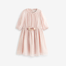 Load image into Gallery viewer, Pink Chiffon Corsage Dress (3-12yrs)