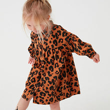 Load image into Gallery viewer, Animal Print Cotton Shirt Dress (3mths-4yrs)