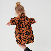 Load image into Gallery viewer, Animal Print Cotton Shirt Dress (3mths-4yrs)