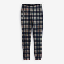 Load image into Gallery viewer, Navy Blue Ponte Zip Detail Leggings