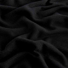 Load image into Gallery viewer, Black Soft Touch Ribbed Long Sleeve T-Shirt with TENCEL™ Lyocell