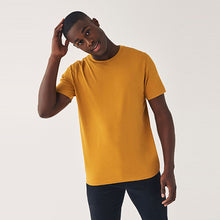 Load image into Gallery viewer, Yellow Ochre Essential Crew Neck T-Shirt