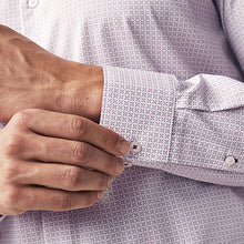 Load image into Gallery viewer, Pink Geometric Regular Fit Trimmed Shirts 2 Pack