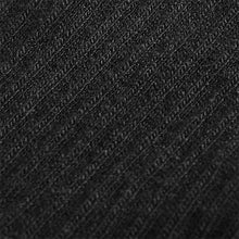 Load image into Gallery viewer, Black 5 Pack Cotton Rich Cushioned Footbed Ribbed Socks