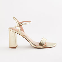 Load image into Gallery viewer, Gold Forever Comfort® Block Simple Sandals