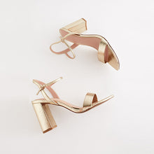Load image into Gallery viewer, Gold Forever Comfort® Block Simple Sandals